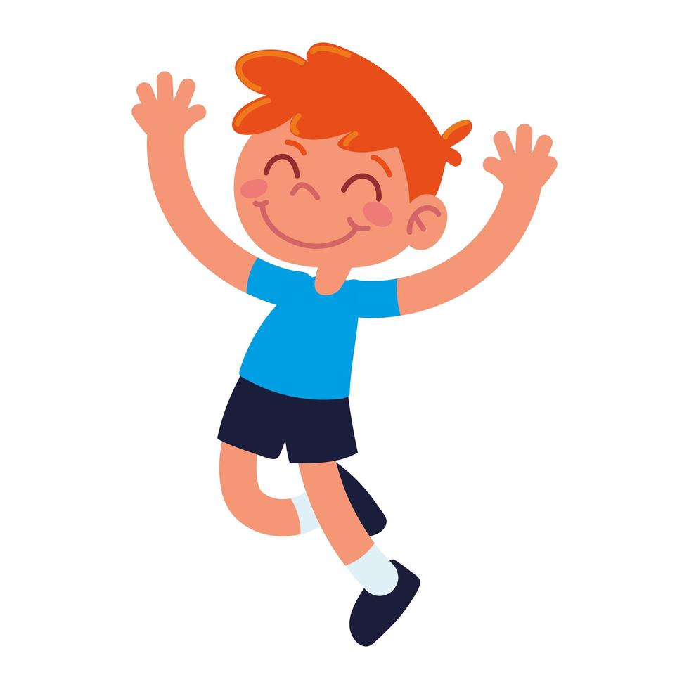 Boy jumping